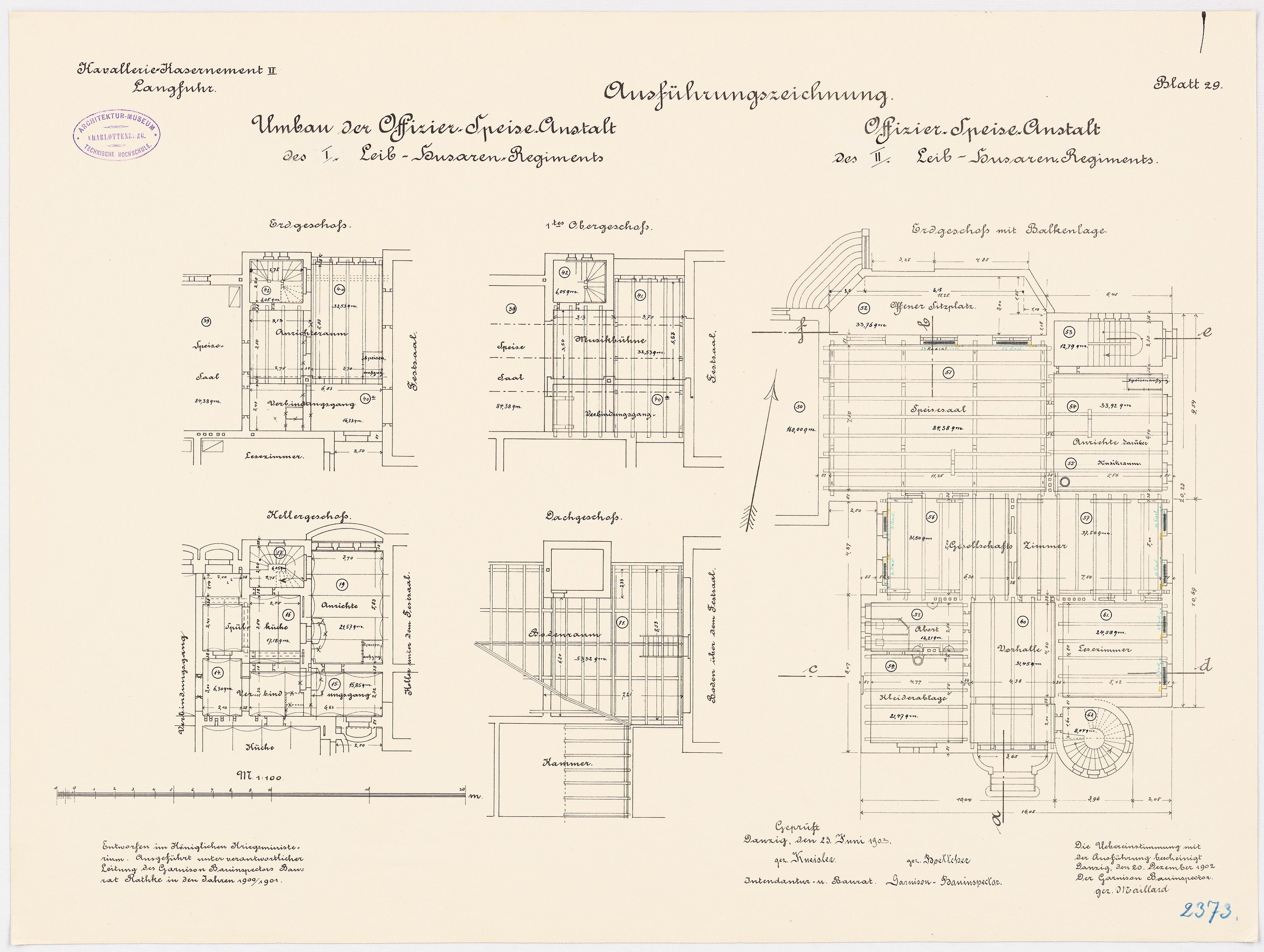 Schwarzer und weißer Grundriss des ehemaligen Bundeskanzleramts, zeigt detaillierte architecturale Layout und Anmerkungen.