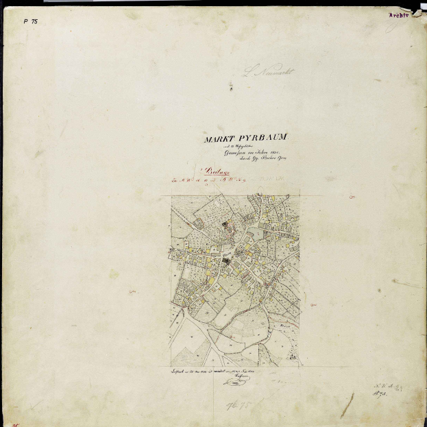 Ein detailliertes altes Stadtplan von Frankfurt, Deutschland, das Straßen, Gebäude, Landmarken und Text mit Informationen über die Bevölkerung, Straßen und Landmarken der Stadt zeigt.